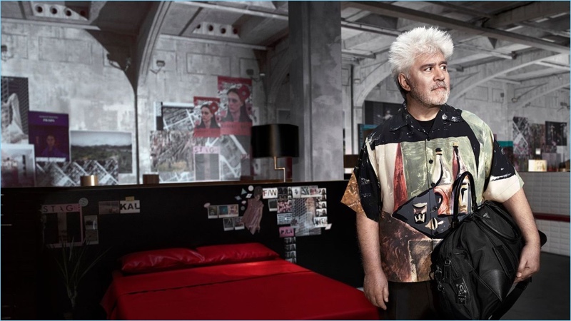 Pedro Almodóvar stars in Prada's fall-winter 2017 campaign.