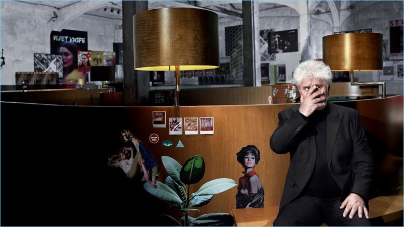 Director Pedro Almodóvar appears in Prada's fall-winter 2017 campaign.