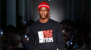 Only Love Matters: Ports 1961 Proposes Positive Message for Spring '18 Collection Hamid Onifade takes to the catwalk for Port 1961's spring-summer 2018 runway show.