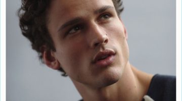 Simon Nessman Covers L'Officiel Hommes Brasil, Wears Louis Vuitton & Burberry Simon Nessman covers L'Officiel Hommes Brasil in a sweater from French fashion house, Louis Vuitton.