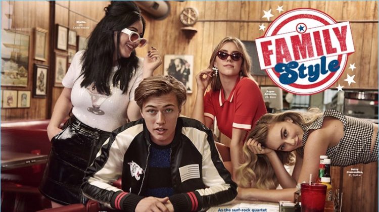 Lucky Blue Smith and The Atomics appear in the July/August 2017 issue of Seventeen magazine.