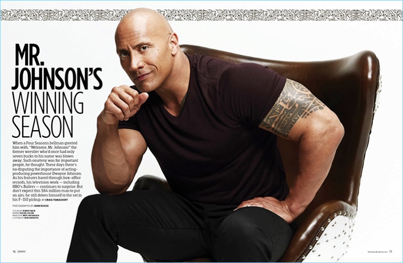 Emmy magazine connects with Dwayne 'The Rock' Johnson for a new feature.