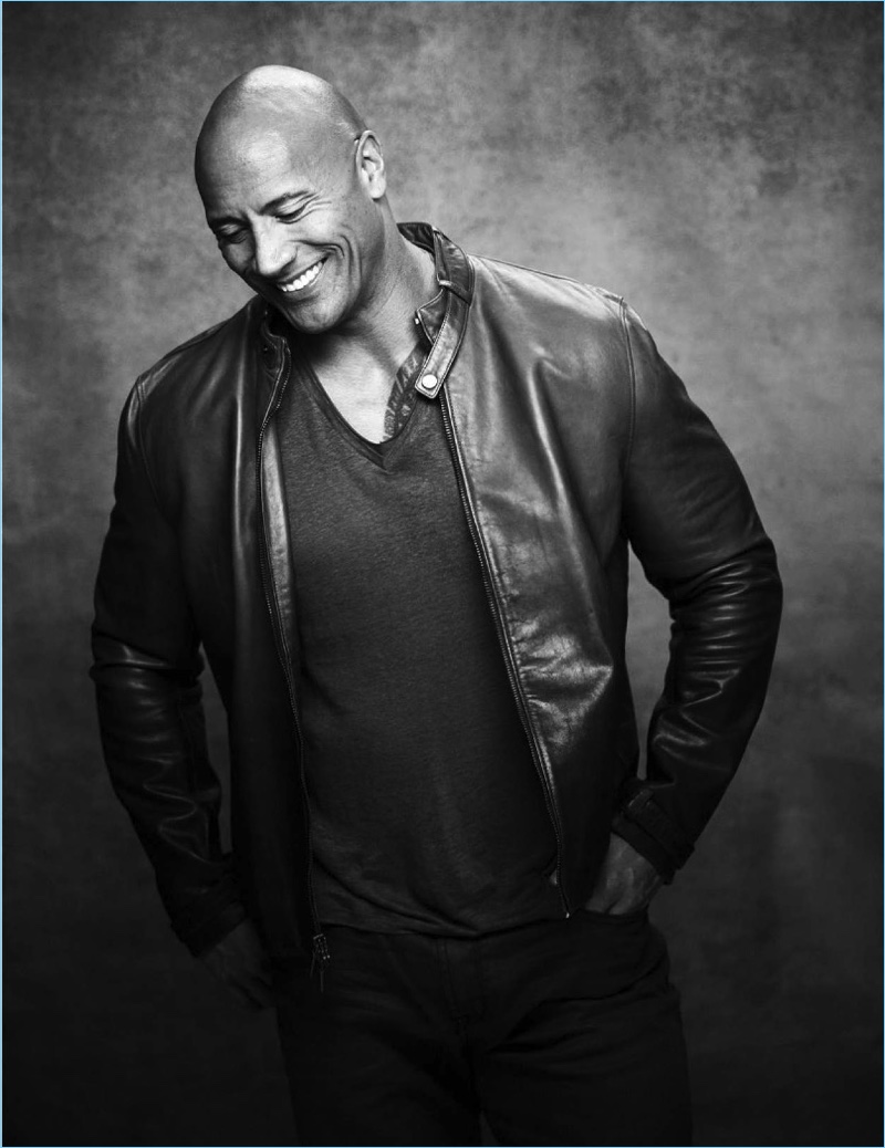 John Russo photographs Dwayne 'The Rock' Johnson for Emmy magazine.