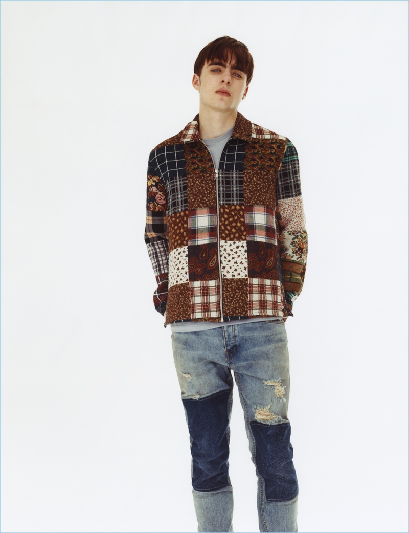 Topman taps Lennon Gallagher for its fall-winter 2017 lookbook.