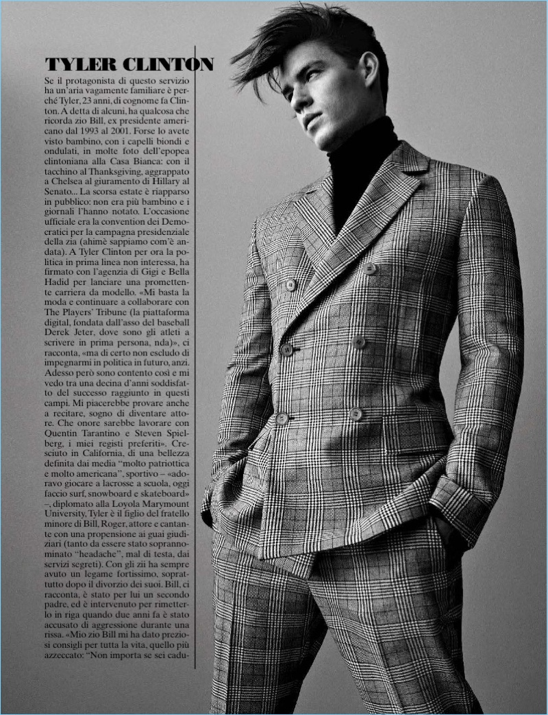 Good Genes: Tyler Clinton Stars in L'Uomo Vogue Photo Shoot – The ...