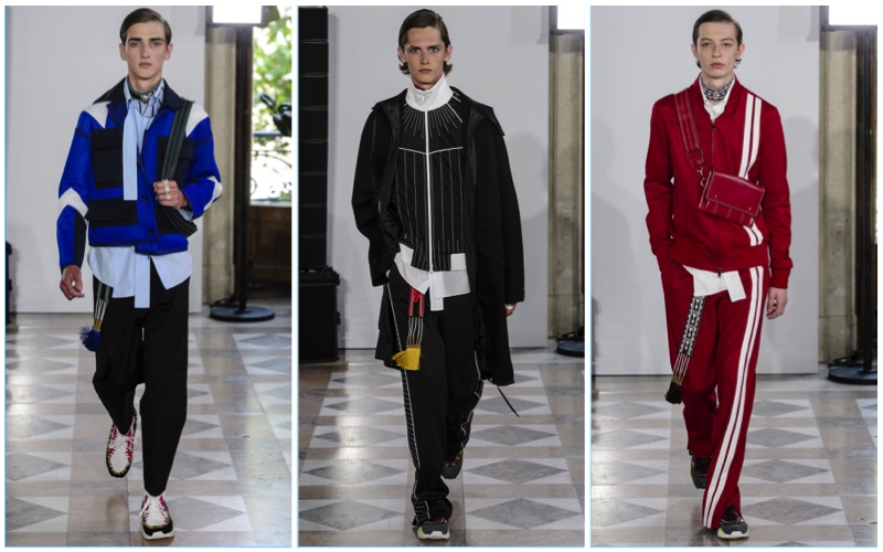 Valentino presents its spring-summer 2018 men's collection during Paris Fashion Week.