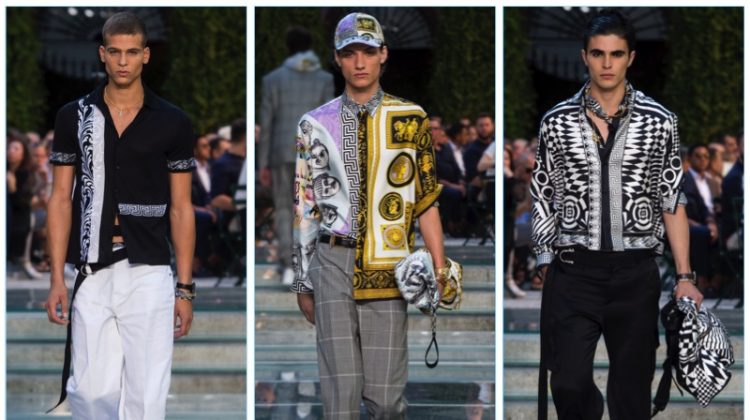 Versace presents its spring-summer 2018 men's collection during Milan Fashion Week.