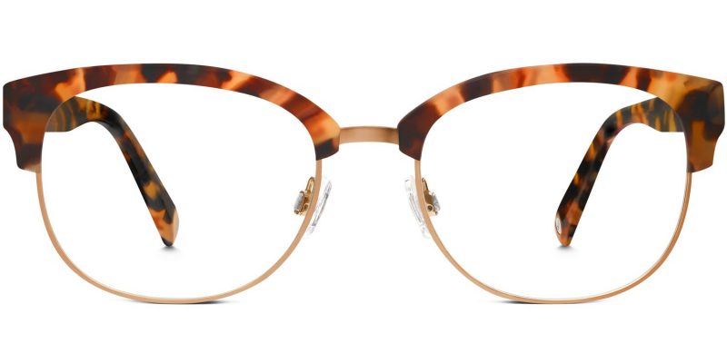 These Warby Parker Eliot glasses $145 come with a honey tortoise frame and feature a wide-fitting frame.