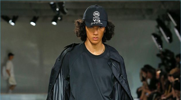 Y-3 presents its spring-summer 2018 collection during Paris Fashion Week.
