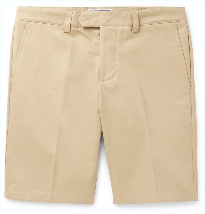 AMI Slim-Fit Cotton-Drill Chino Shorts
