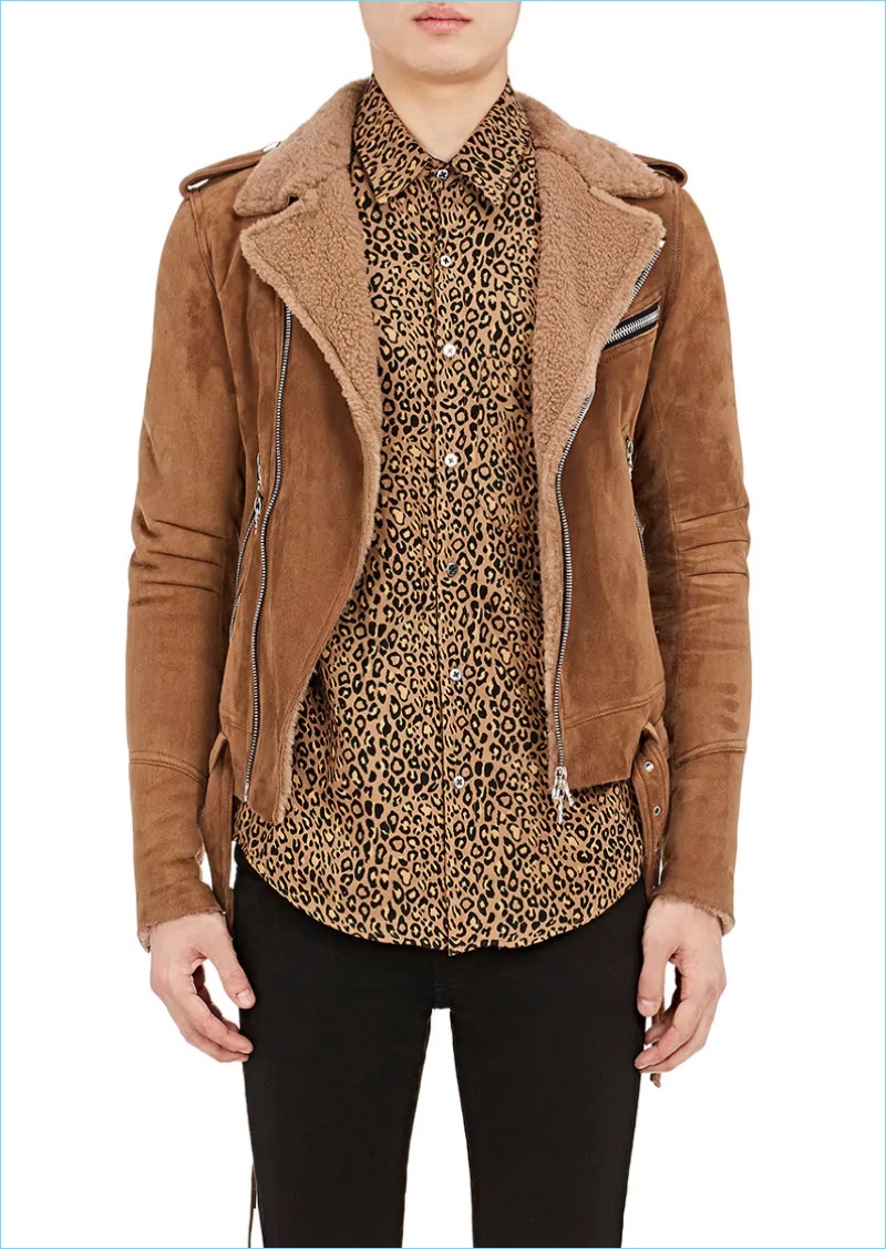 AMIRI Shearling Moto Jacket » Fashion's Coolest Brands: Fear of God, AMIRI, R13 + More AMIRI Shearling Moto Jacket