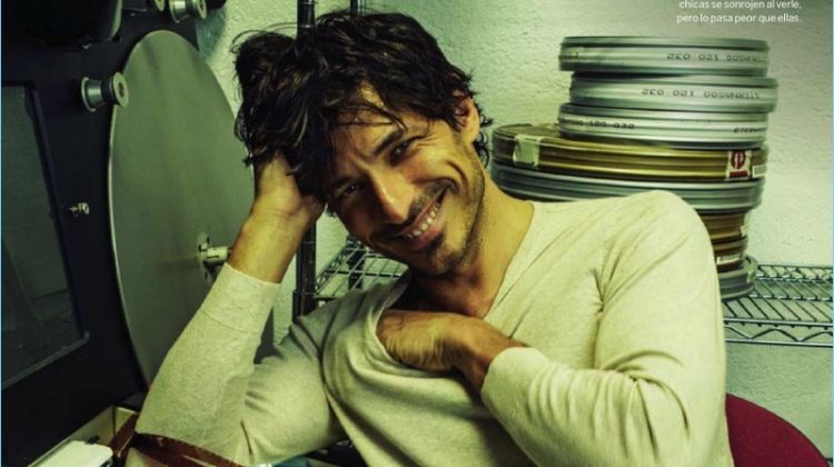 Andres Velencoso Goes Hollywood for Woman Cover Shoot