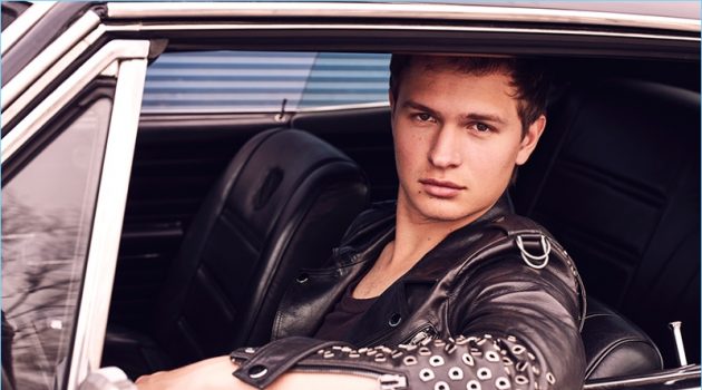 Ansel Elgort Takes Wonderland for a Ride, Talks Playing Baby Actor Ansel Elgort wears a leather biker jacket from XB OFCL by Brandon Sun.