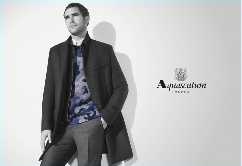 Aquascutum taps Will Chalker as the face of its fall-winter 2017 campaign.