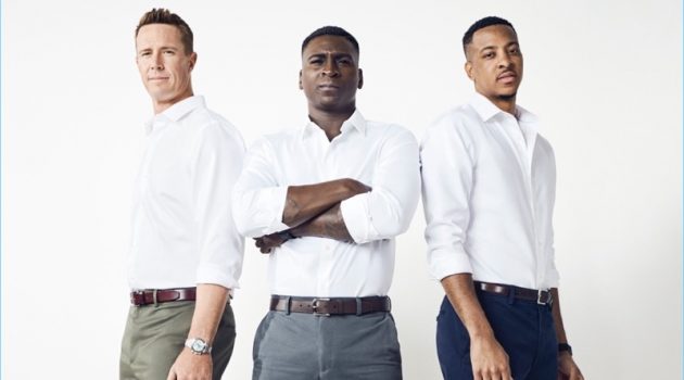 Matt Ryan, Didi Gregorius & C.J. McCollum Try on Banana Republic's Rapid Movement Chinos Matt Ryan, Didi Gregorius, and CJ McCollum sport Banana Republic's Rapid Movement chinos.