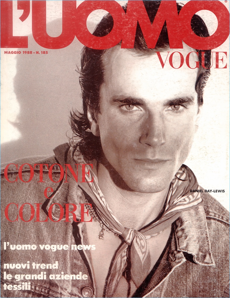 Daniel Day-Lewis May 1988 L'Uomo Vogue Cover » The End of an Era: L'Uomo Vogue Makes Its Exit Daniel Day-Lewis May 1988 L'Uomo Vogue Cover