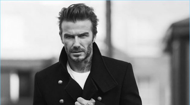 David Beckham stars in a black and white campaign for his fragrance, Respect.