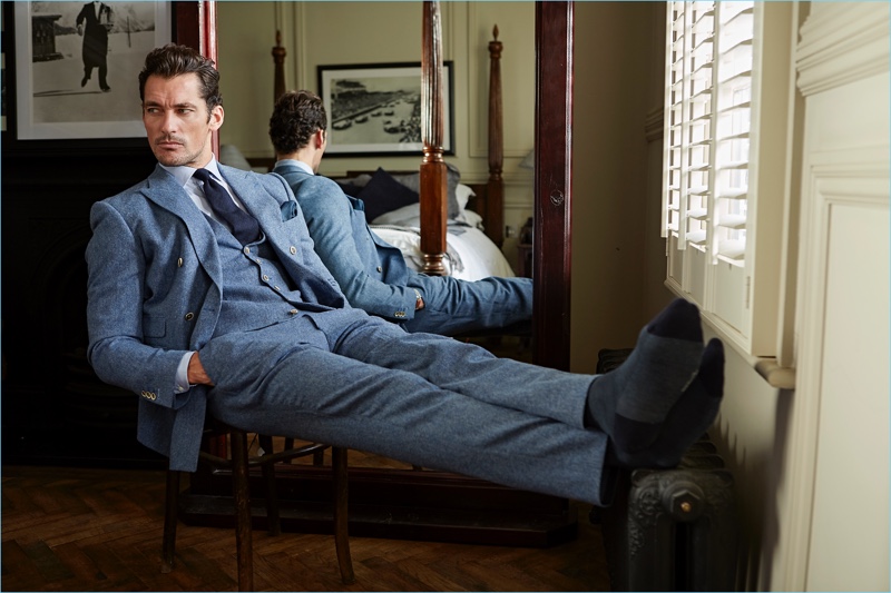 David Gandy appears in an image for London Sock Co.