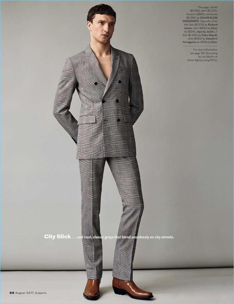 Esquire 2017 Editorial Glen Plaid Fashions 007