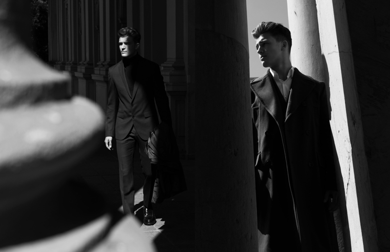 Dennis Weber photographs Niclas Gonzales in fall-winter 2017 looks from Hugo Boss.