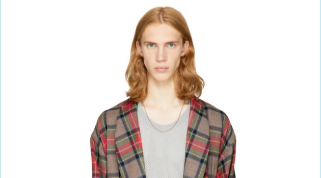 Fear of God Brown Plaid Robe Coat