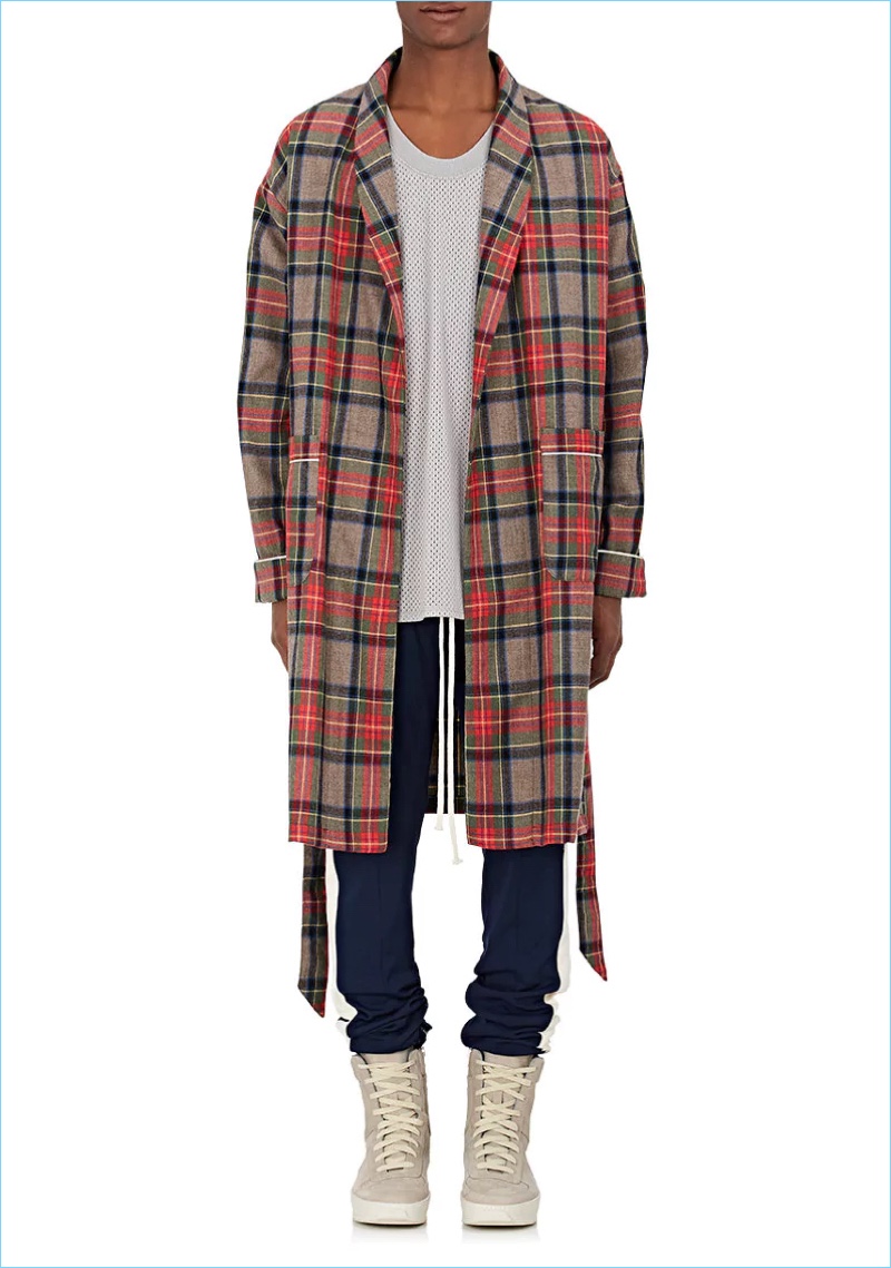 Fear of God Plaid Wool Twill Robe