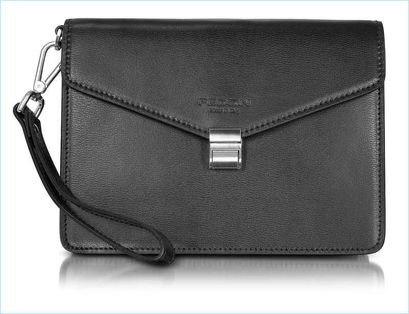 Giorgio Fedon 1919 New Class Leather Clutch with Wristlet