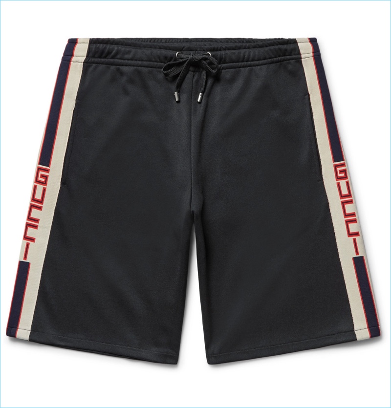 Gucci Jacquard-Trimmed Jersey Shorts