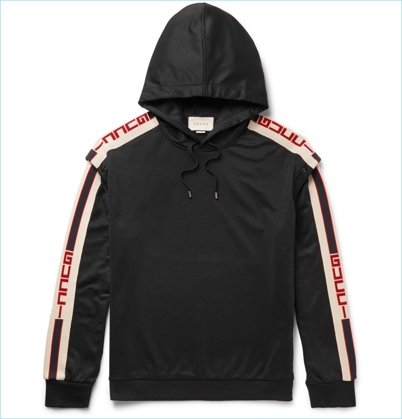 Gucci Oversized Taped Jersey Hoodie