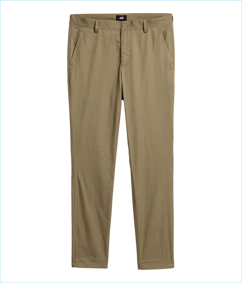 H&M Slim-Fit Cotton Chinos