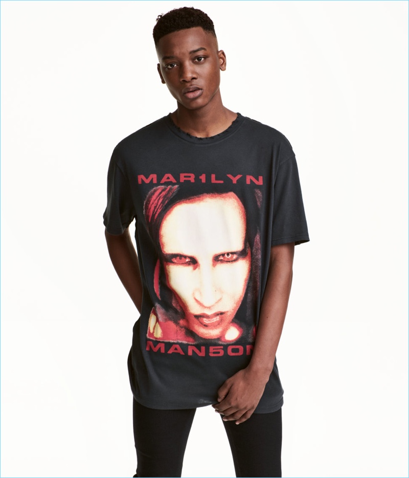 marilyn manson t shirt h