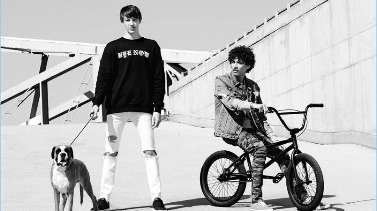 Fire Styles: Jackson Hale & Finnlay Davis Model H&M Divided Looks