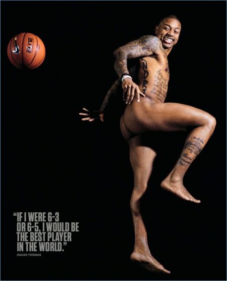 Isaiah Thomas Nude 2017 ESPN Body Issue Jumping Picture