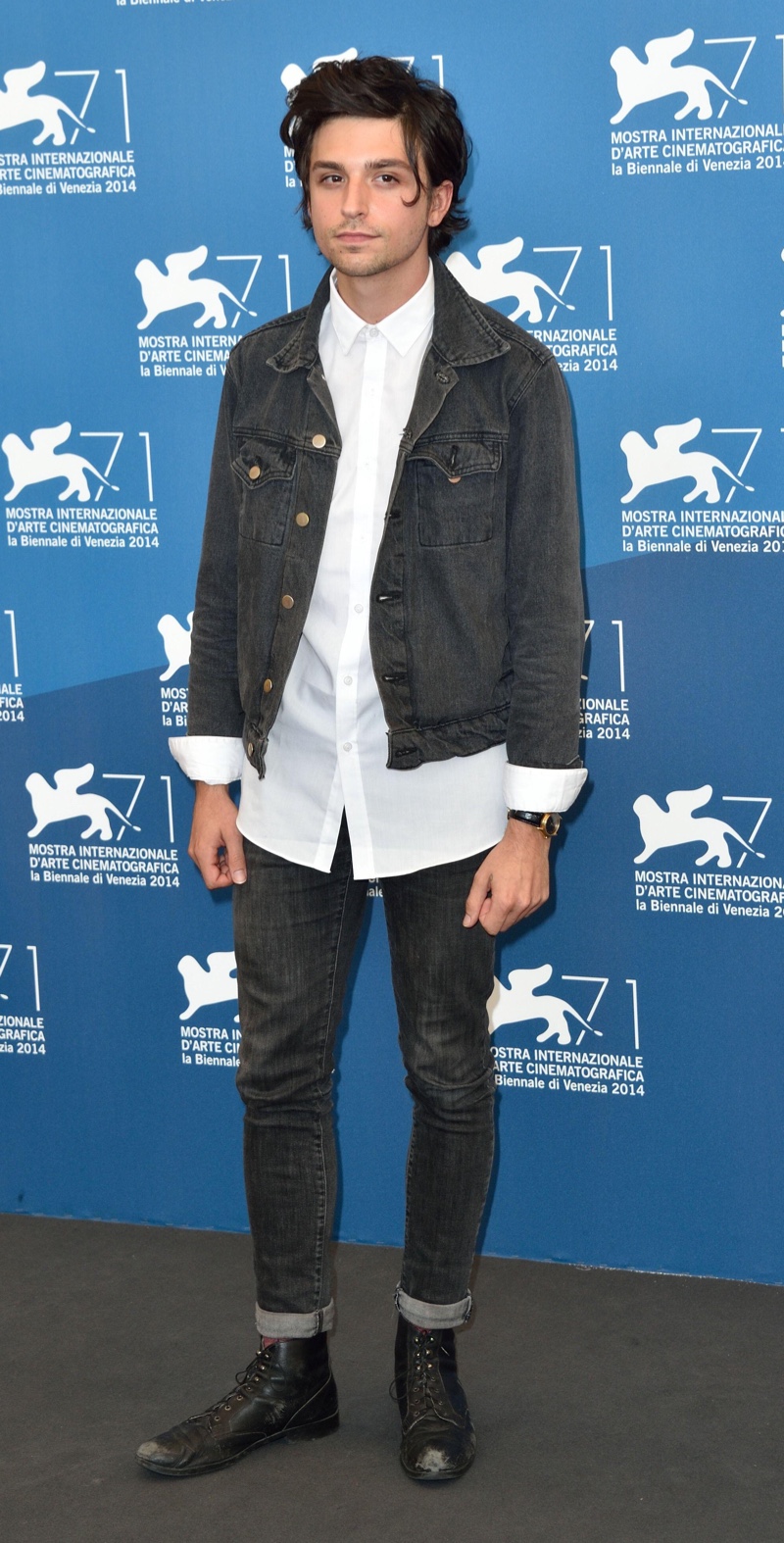 Jacob Loeb Matching Denim Jacket Jeans White Dress Shirt Boots Style Men