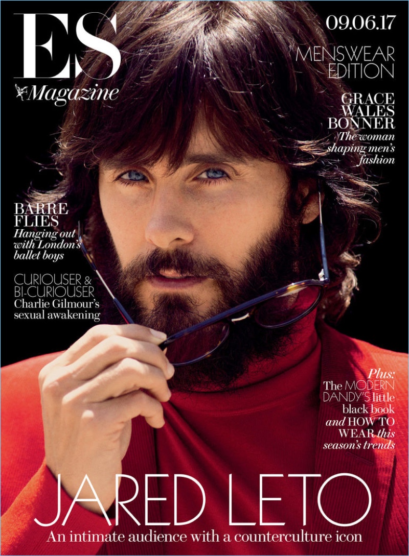 Removing his sunglasses, Jared Leto covers ES magazine.