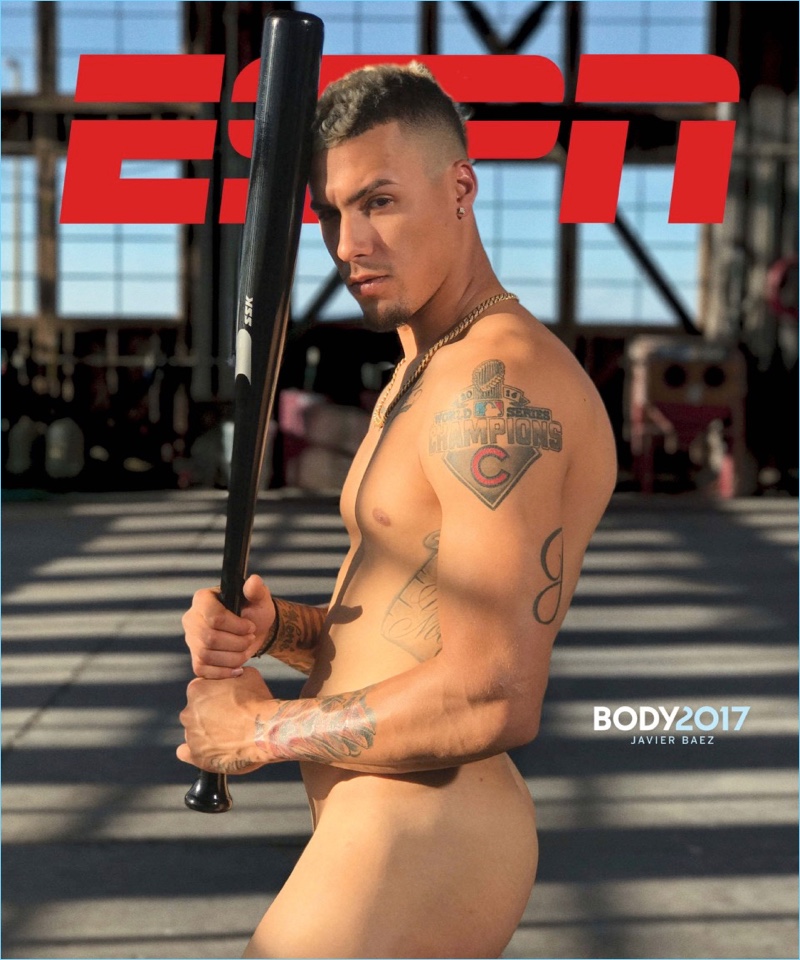 Javier Baez Nude 2017 ESPN Body Issue Cover Javier Baez covers the 2017 Body issue of ESPN magazine.