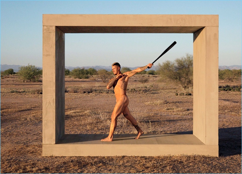 Baseball player Javier Baez goes nude for the 2017 Body issue of ESPN magazine.