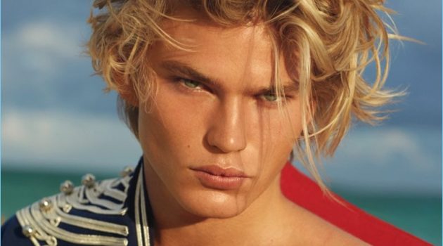 Jordan Barrett Hits the Beach with The Daily Jordan Barrett Hits the Beach with The Daily