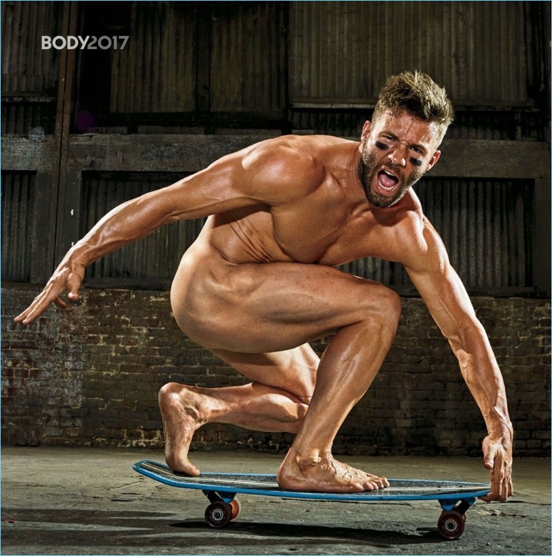 New England Patriots football player Julian Edelman goes nude for the 2017 Body issue of ESPN magazine.