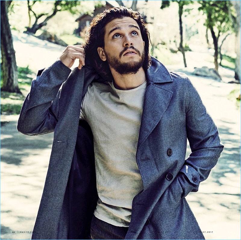 Venturing outdoors, Kit Harington appears in a feature for Vanity Fair Italia.