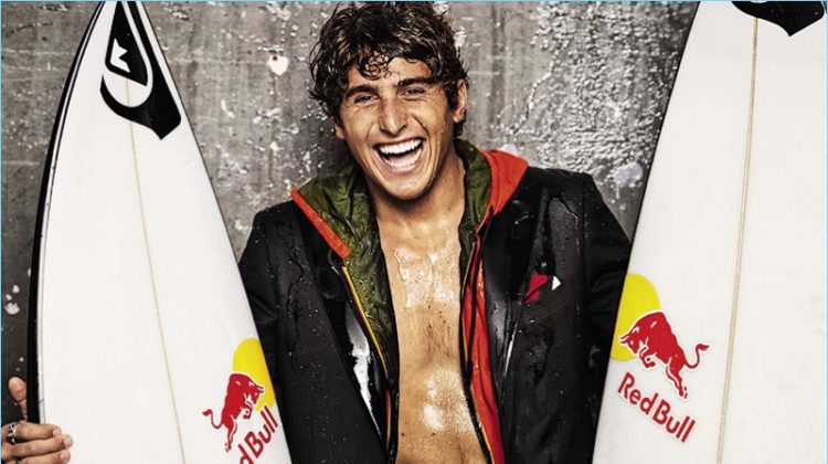 Leonardo Fioravanti Charms in Surf-Inspired Shoot for Rolling Stone Italia