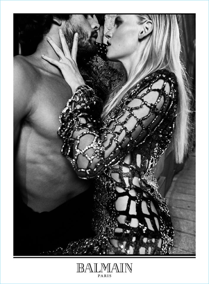 Marlon Teixeira and Lara Stone star in Balmain's fall-winter 2017 campaign. » Olivier Rousteing Shoots Balmain's Fall '17 Campaign Marlon Teixeira and Lara Stone star in Balmain's fall-winter 2017 campaign.