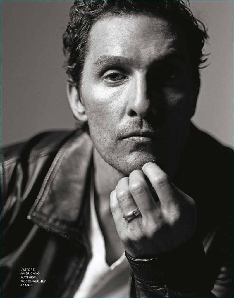 Grazia Italia features Matthew McConaughey in its latest issue.