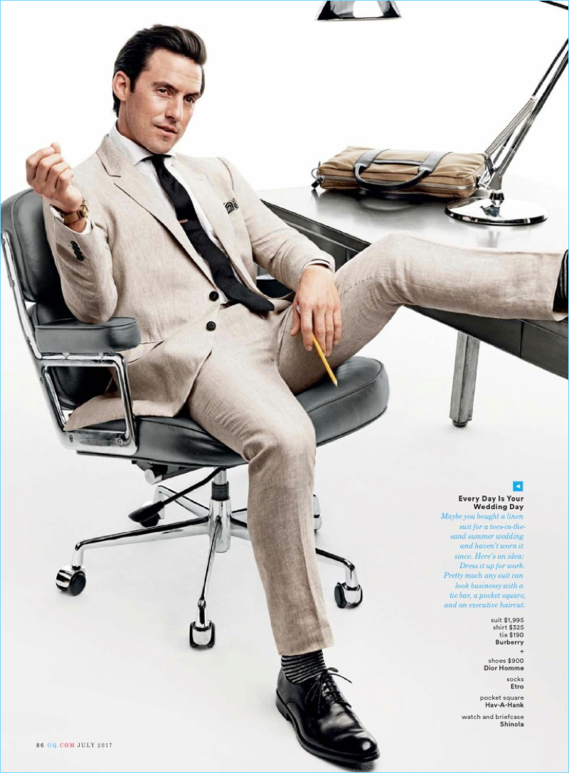 Milo Ventimiglia Stars in GQ Photo Shoot, Dresses for the Office – The  Fashionisto