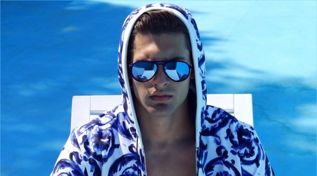 Miroslav Cech Relaxes Poolside with Grade Magazine Miroslav Cech Relaxes Poolside with Grade Magazine