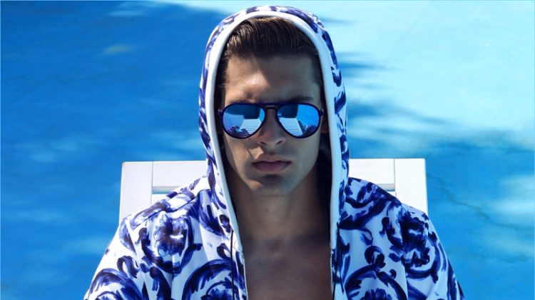 Miroslav Cech Relaxes Poolside with Grade Magazine