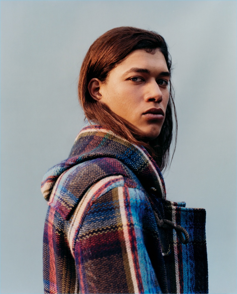 Jordan Legessa stars in Missoni's fall-winter 2017 campaign.