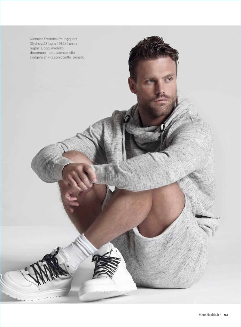 Nick Youngquest Stars in Men's Health Italia Cover Shoot