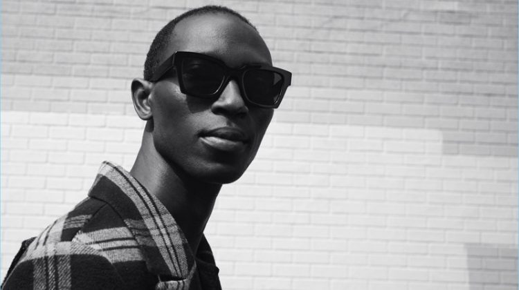 Armando Cabral rocks Off-White's sunglasses for Warby Parker.