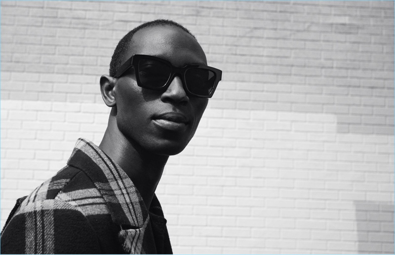 Armando Cabral rocks Off-White's sunglasses for Warby Parker.